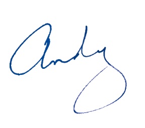Andy’s signature